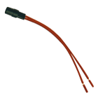 AVE - Lampada 230V a led rossa. con terminali a filo 0230LDR