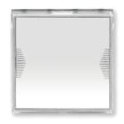 AVE - Pulsante targhetta portanome. Domus S44. N.A. 1P 10A illuminabile  2 Mod. 441005TP/2