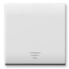 AVE - Pulsante con gemma. Domus S44. colore RAL 9010. N.A. 1P 10A illuminabile  finitura lucida  2 Mod. 441005/2