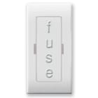 AVE - Portafusibile UK. Domus S44. colore RAL 90101P 13A  finitura lucida  1 Mod. 441007/13A