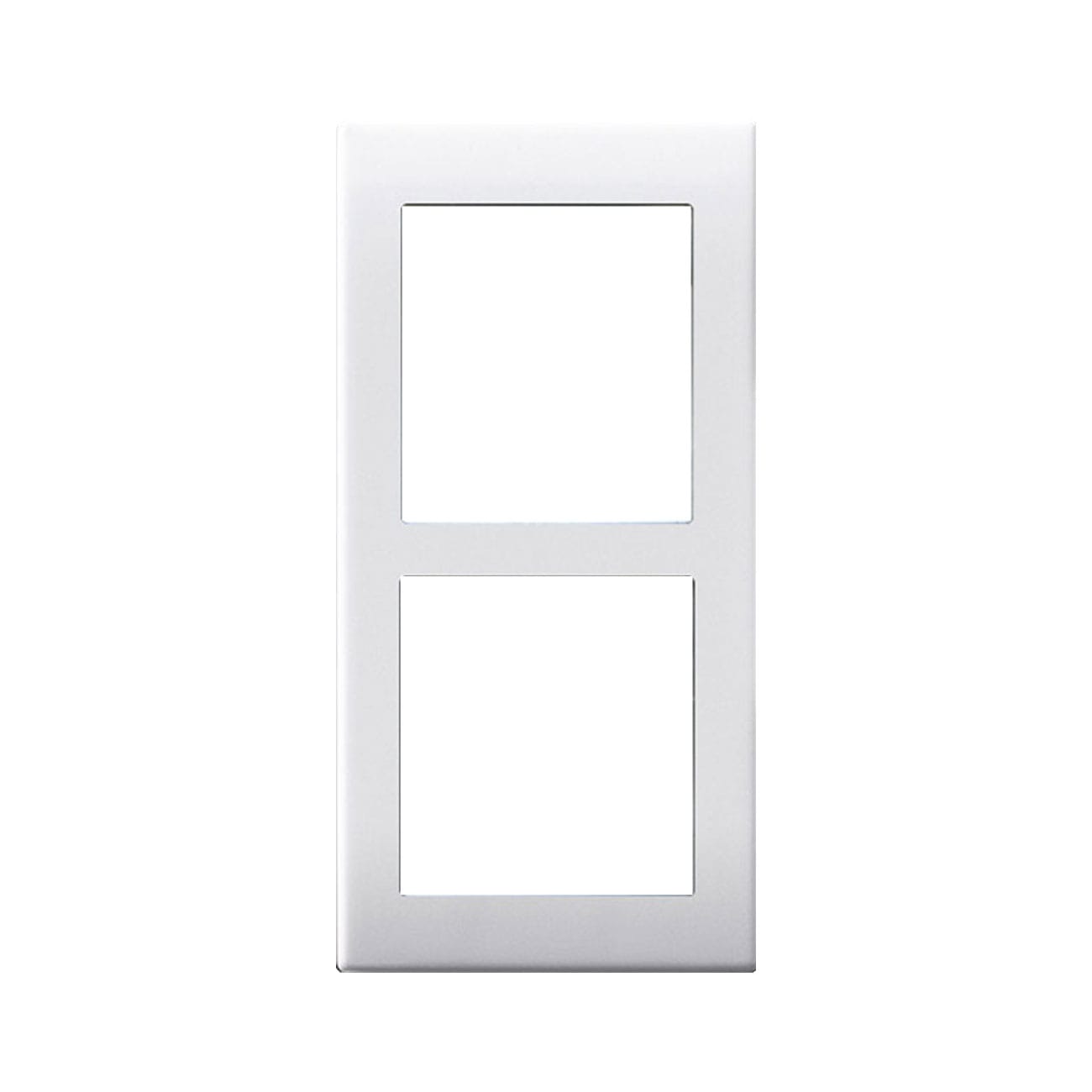 AVE - Adattatore per 2 connettori RJ45. Domus S44 colore RAL 9010  finitura lucida  1 Mod. 441029SC/2C