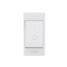 AVE - Interruttore automatico. Domus S44. colore RAL 9010. 1P+N 16A 3kA 250v finitura lucida  1 Mod. 441052X16