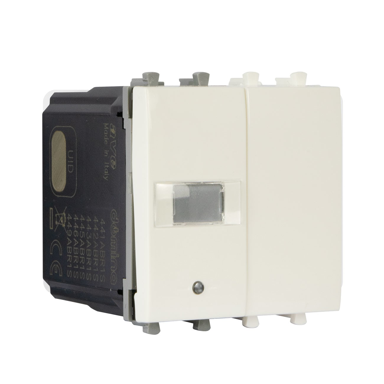 AVE - ATTUATORE DA INCASSO CON RELE' DA 16A E MISURATORE BIANCO DOMUS AVEBUS 2 MOD S44