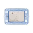 AVE - Regolatore di volume stereo per diffusori acustici.  Domus S44. colore RAL 9010  finitura lucida  3 Mod. 441DS02