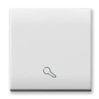 AVE - Tasto simbolo Chiave Domus S44. colore RAL 9010 finitura lucida 2 Mod. 441TKP/2