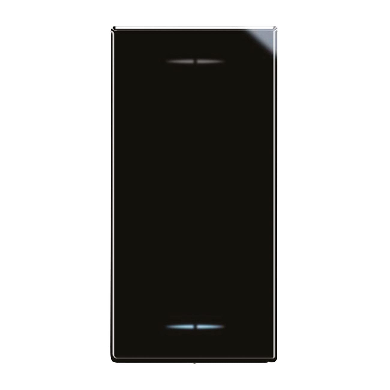 AVE - Invertitore tasto con gemma. Life S44. colore Nero. 1P 16AX illuminabile  finitura lucida  1 Mod. 442004