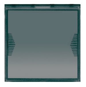 AVE - Pulsante targhetta portanome. Life S44. N.A. 1P 10A illuminabile  2 Mod. 442005TP/2