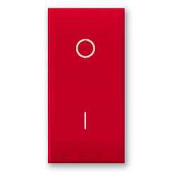 AVE - Interruttore rosso S44 2P 20AX 1 Modulo 1M. 442010RS/20A