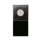 AVE - Pulsante con spia. Life S44. colore Nero. 1P NA 10A 250V  finitura lucida  1 Mod. 442050