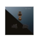 AVE - Presa mstd. Life S44. colore Nero.  2P+T 250V  finitura lucida  2 Mod. 442059TS