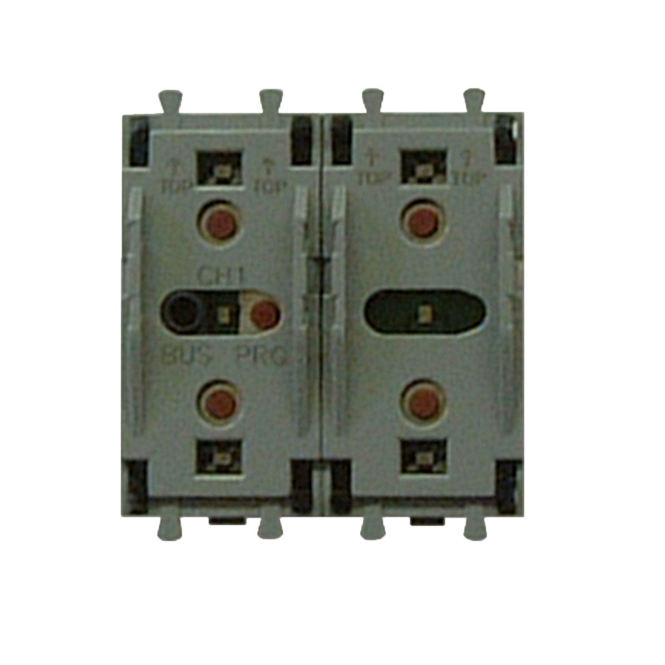 AVE - Comando con 4 pulsanti e attuatore integrato per 2 Luci o 1 Tapparella  AVEbus  Life  2 Mod. S44