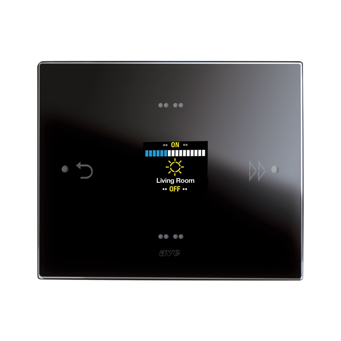 AVE - RoomController multifunzione KNX Vetro nero Life 3 Mod. S44