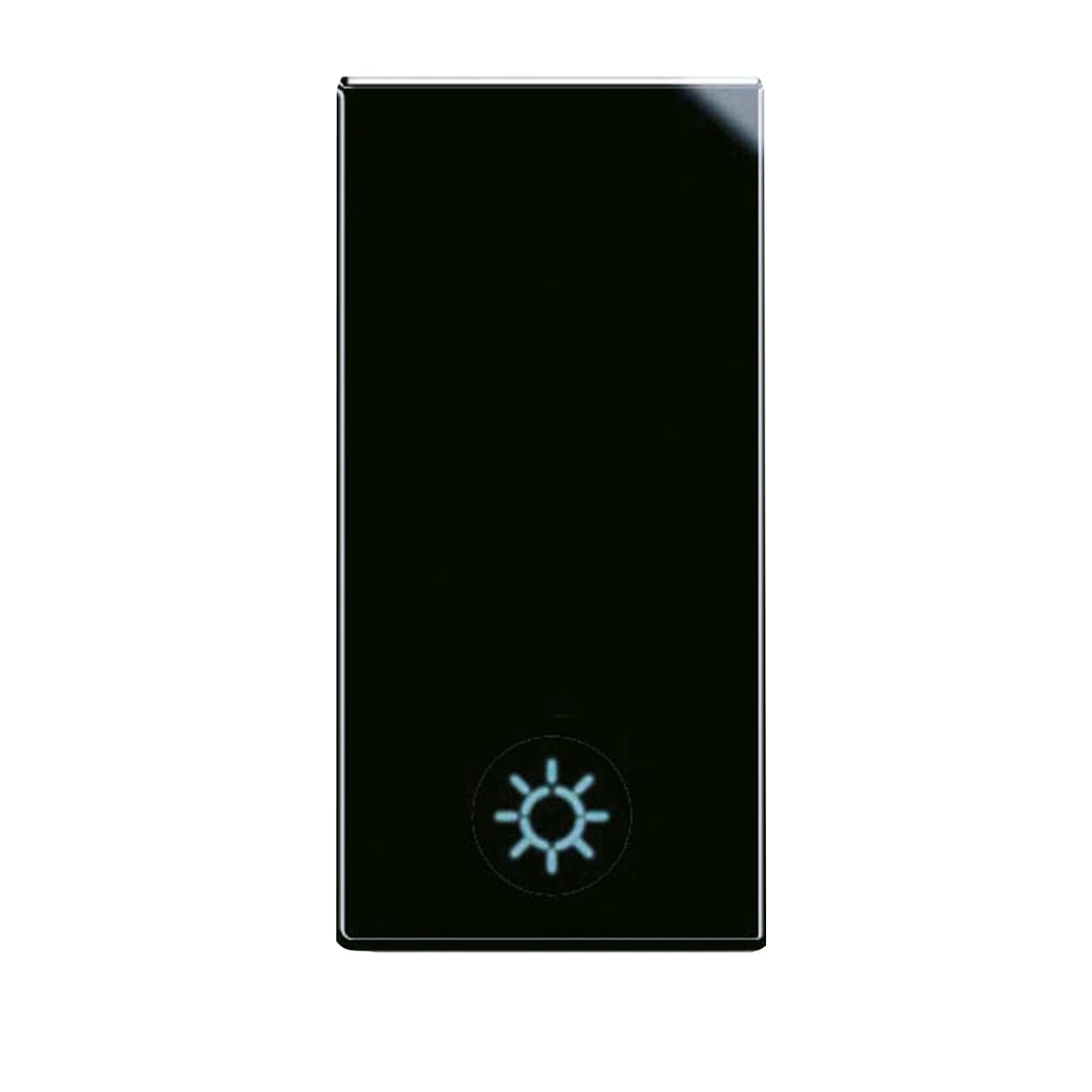 AVE - Tasto simbolo Lampada Life S44. colore Nero  finitura lucida  1 Mod. 442TLP