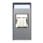 AVE - Presa RJ45 CAT6 UTP  non schermata  Allumia S44 colore Grigio Tech  finitura lucida  1 Mod. 443029C6