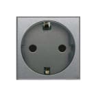 AVE - Presa schuko. Allumia S44. colore Grigio Tech. 2P+T 16A 250V finitura lucida 2 Mod. 443090S