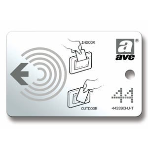 AVE - Card transponder tipo utente Sistema alberghiero  S44 44339CHU-T