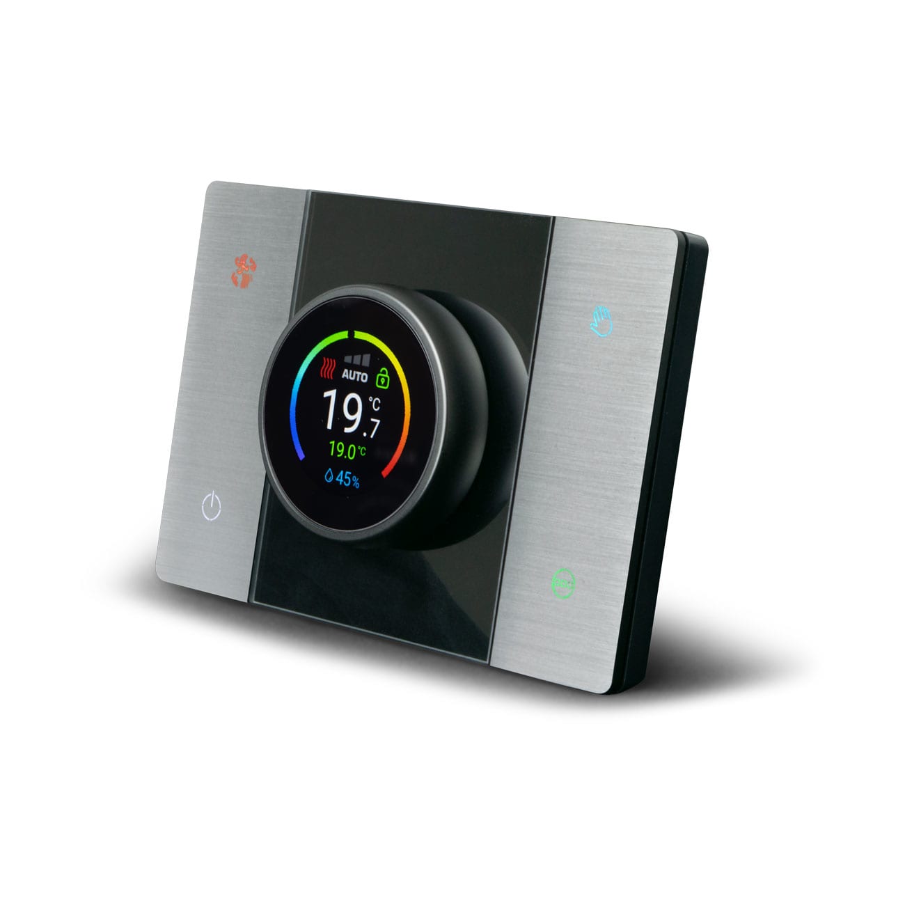 AVE - TERMOSTATO AVEBUS CON MANOPPOLA PER LA REGOLAZIONE  ALLUMINIO NATURALE SATINATO  MONOBLOCCO 443ABCRTALS