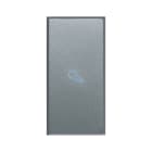 AVE - TASTO CON SIMBOLO CHIAVE PER COMANDI ASSIALI. ALLUMIA S44. COLORE RAL 9007 FINITURA LUCIDA 1 MOD 443TKPAS