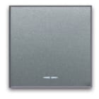 AVE - Tasto liscio Allumia S44. colore Grigio Tech  finitura lucida  2 Mod. 443T/2