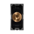 AVE - DEVIATORE LEVETTA. SERIE NEW STYLE S44. COLORE ORO FINITURA SATINATA 1P 10AX 250V ILLUMINABILE 1 MOD. 444002ORO