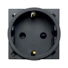 AVE - Presa schuko. New/England Style S44. colore Tekla. 16A 2P+T 250V 2 Mod. 444090SGTK