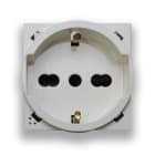 AVE - Presa schuko bipasso. New/England Style S44. colore Domus. 10/16A 2P+T 250V 2 Mod. 444090/15TSB