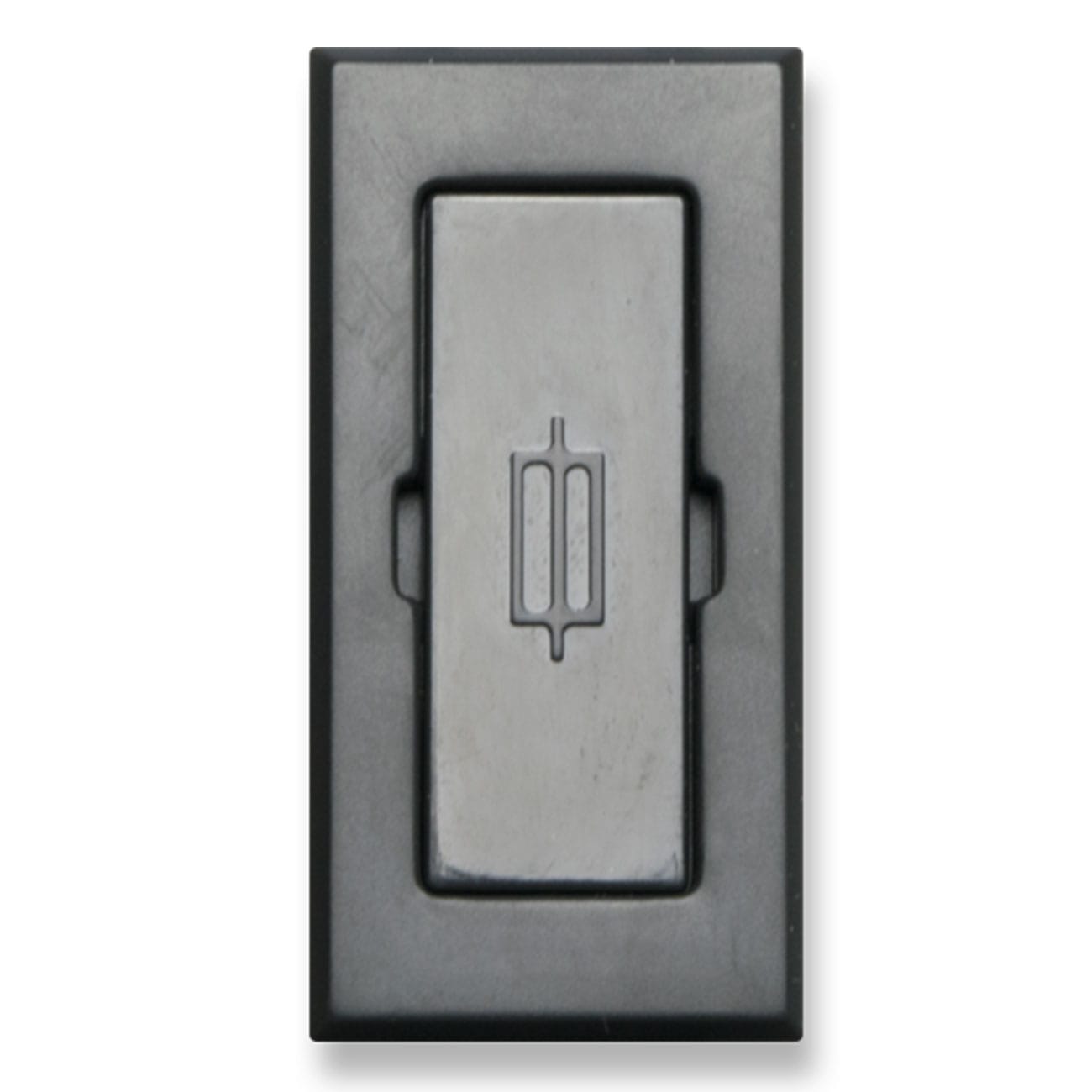 AVE - Portafusibile mini. Tekla S44. colore grigio Tekla. 1P 10A  finitura opaca  1 Mod. 445007