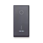 AVE - Interruttore con gemma. Tekla S44. colore grigio Tekla. 2P 20AX illuminabile  finitura opaca  1 Mod. 445010/20A