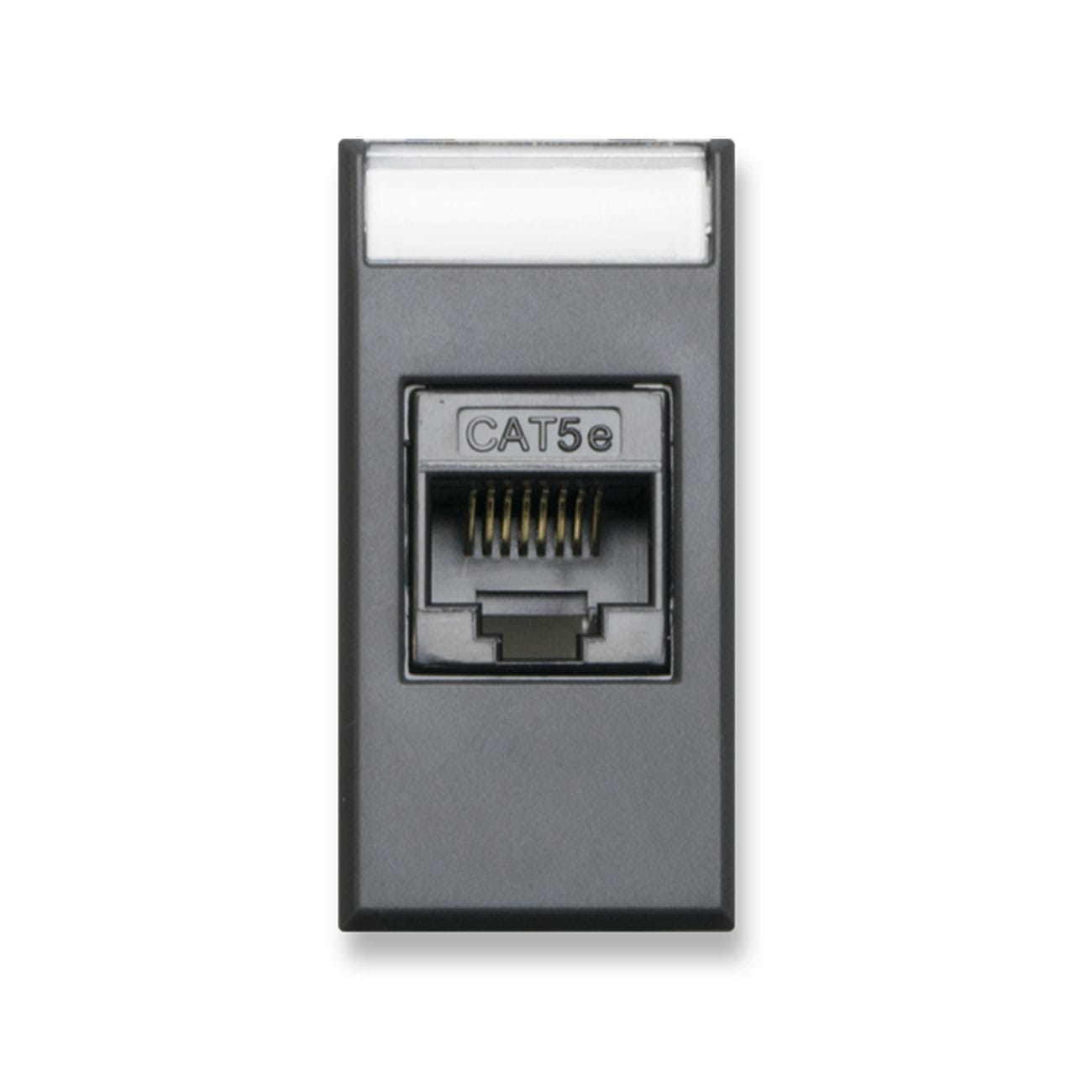 AVE - Presa RJ45 CAT5E UTP  non schermata  Tekla S44 colore grigio Tekla  finitura opaca  1 Mod. 445027C5E
