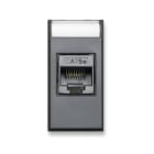 AVE - Presa RJ45 CAT5E UTP  non schermata  Tekla S44 colore grigio Tekla  finitura opaca  1 Mod. 445027C5E