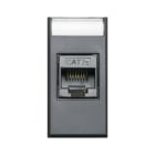 AVE - Presa RJ45 CAT7 FTP schermata  Tekla S44 colore grigio Tekla  finitura opaca  1 Mod. 445027C7S
