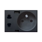 AVE - presa eurousa fr usb ac tekla 3m compatta e versatile ideale per connessioni sicure e rapide 44503392USB