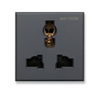 AVE - Presa mstd. Tekla S44. colore grigio Tekla. 2P+T 250V finitura opaca 2 Mod. 445059TS