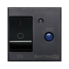 AVE - Interruttore magnetotermico differenziale. Tekla S44. colore grigio Tekla. 1P+N 16A 230V 3kA 10mA finitura opaca 2 Mod.