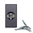AVE - Pulsante a chiave. Tekla S44. colore grigio Tekla. 2P 10AX 250V  finitura opaca  1 Mod. 445075