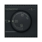 AVE - Termostato elettronico con manopola. Tekla S44. colore grigio Tekla. 230V NA+NC 5A  finitura opaca  2 Mod. 445085
