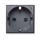 AVE - PRESA SCHUKO. TEKLA S44. COLORE GRIGIO TEKLA.  2P+T 16A 250V  FINITURA OPACA  2 MOD. 445090S