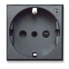 AVE - PRESA SCHUKO P30. TEKLA S44. COLORE GRIGIO TEKLA.  2P+T 16A 250V  FINITURA OPACA  2 MOD. 445090TS