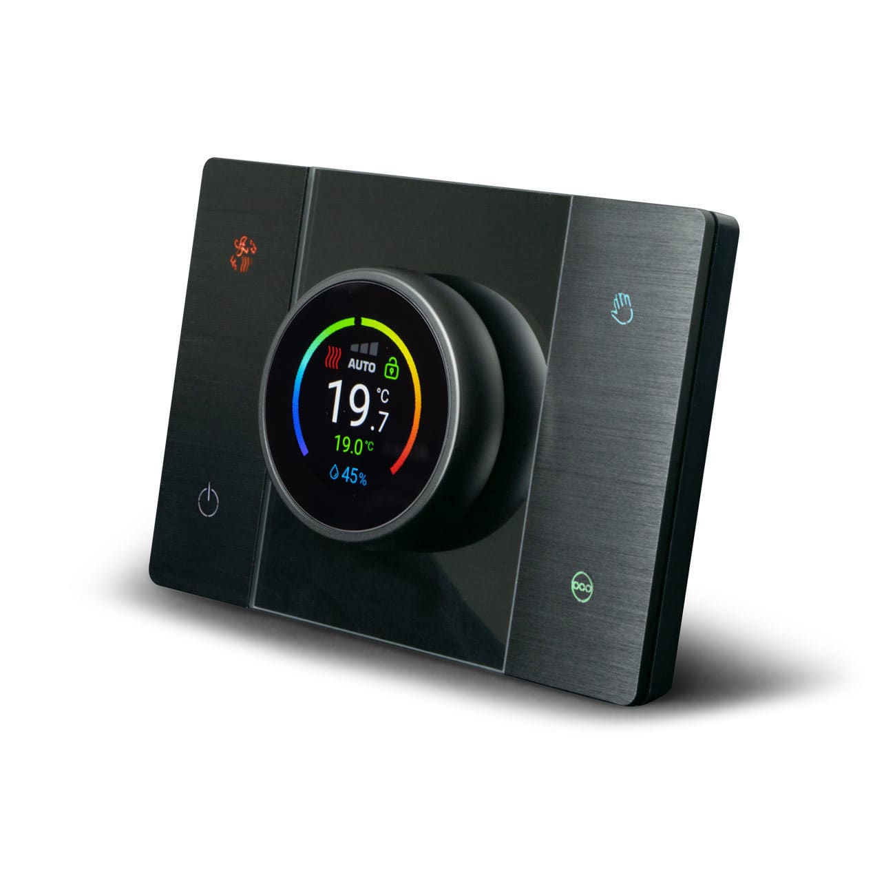 AVE - TERMOSTATO AVEBUS CON MANOPPOLA PER LA REGOLAZIONE  ALLUMINIO ANTRACITE  MONOBLOCCO 445ABCRTANS