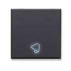 AVE - Tasto simbolo Suoneria Tekla S44. colore grigio Tekla  finitura opaca  2 Mod. 445TSP/2