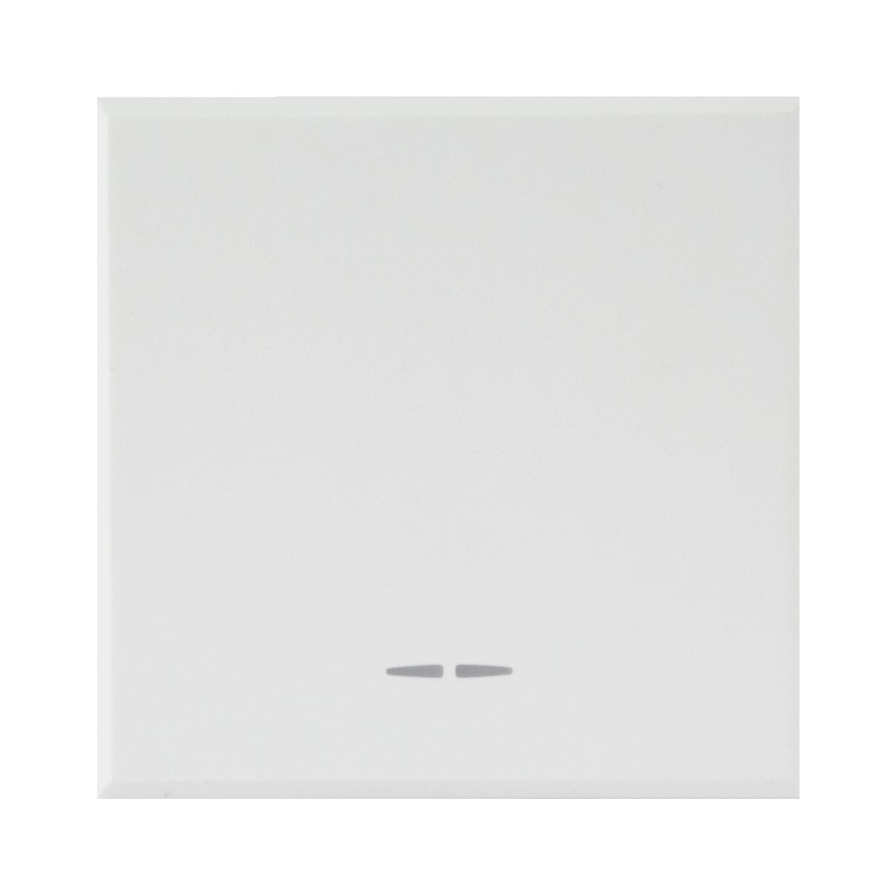 AVE - Pulsante con gemma. WHITEK S44. colore bianco. N.A. 1P 10A illuminabile  finitura opaca  2 Mod. 446005/2