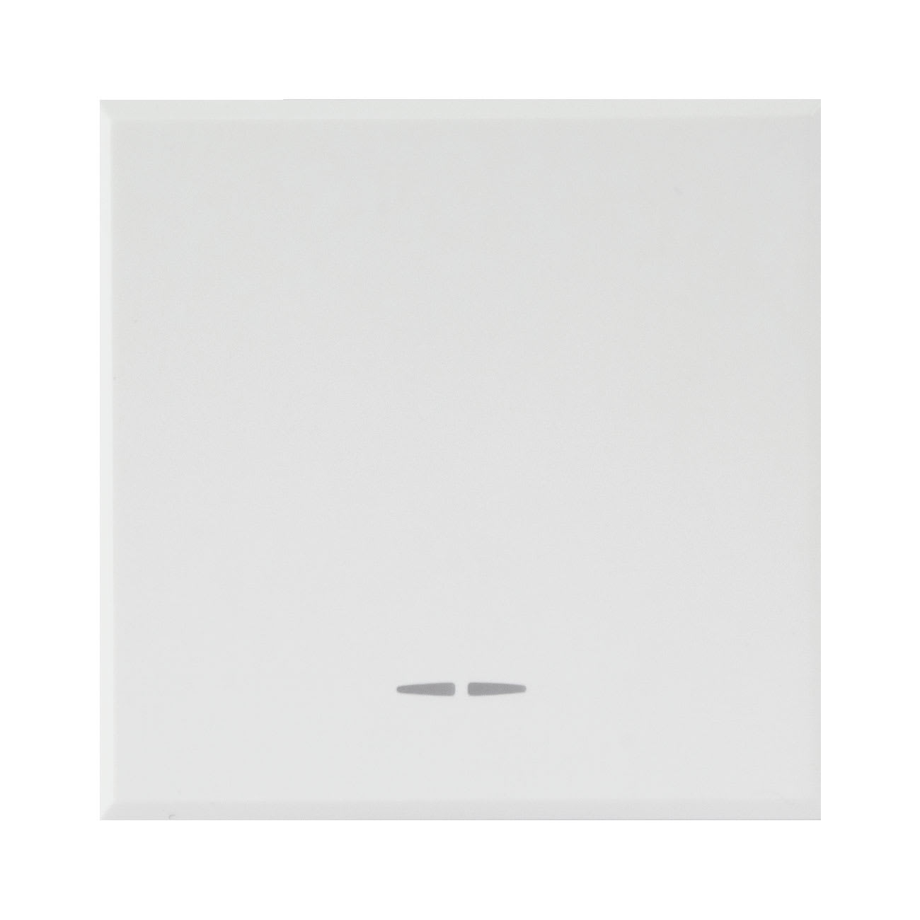 AVE - Pulsante con gemma. WHITEK S44. colore bianco. N.A. 1P 10A illuminabile finitura opaca 2 Mod. 446005/2