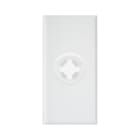 AVE - Uscita con serracavo. WHITEK S44. colore bianco  finitura opaca  1 Mod. 446008