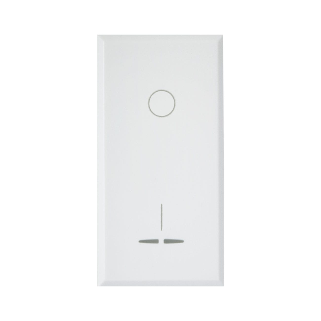 AVE - Interruttore con gemma. WHITEK S44. colore bianco. 2P 16AX illuminabile  finitura opaca  1 Mod. 446010