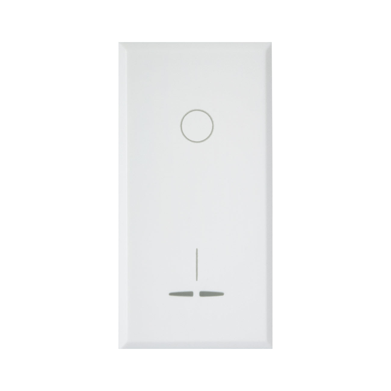 AVE - Interruttore con gemma. WHITEK S44. colore bianco. 2P 16AX illuminabile finitura opaca 1 Mod. 446010