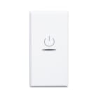 AVE - INTERRUTTORE BIPOLARE ASSIALE CON GEMMA. WHITEK S44. COLORE RAL 9010. 2P 10AX ILLUMINABILE  FINITURA OPACA  1 MOD. 446010AS