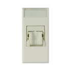 AVE - Presa RJ45 CAT6 FTP  schermata  WHITEK S44 colore bianco  finitura opaca  1 Mod. 446029C6S