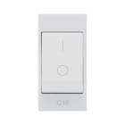 AVE - Interruttore automatico. WHITEK S44. colore bianco. 1P+N 16A 3kA 250v finitura opaca  1 Mod. 446052X16