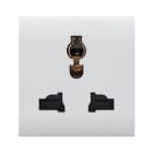 AVE - Presa mstd. WHITEK S44. colore bianco.  2P+T 250V  finitura opaca  2 Mod. 446059TS