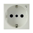 AVE - Presa schuko P30. WHITEK S44. colore bianco.  2P+T 16A 250V  finitura opaca  2 Mod. 446090TS